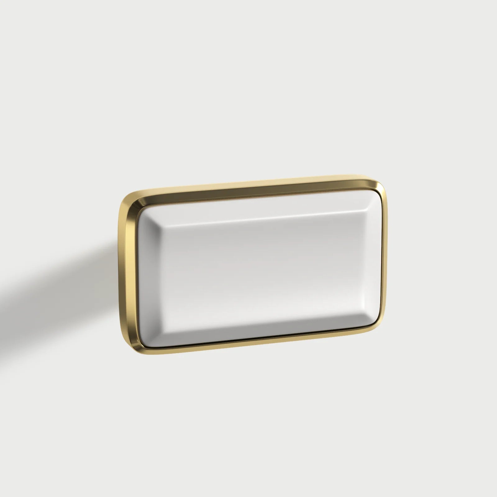 Modern White Solid Brass Removable T Bar Handle for Cabinets