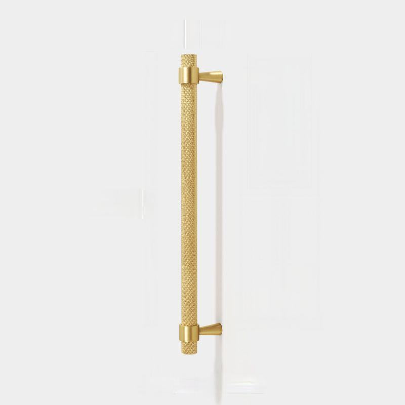 Retro Brass Gold Knurled Cabinet Drawer Handles For Kitchen