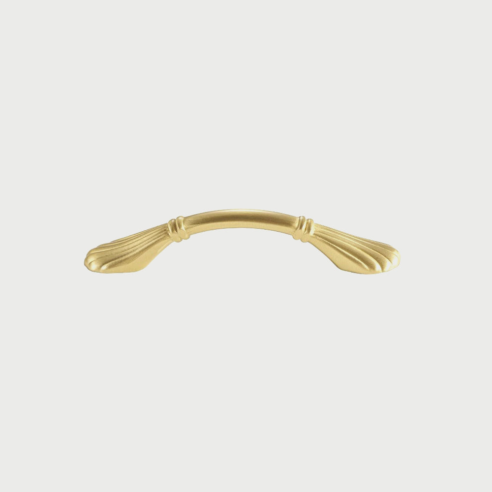 Elegant Shell Shape Brass Dresser Handles