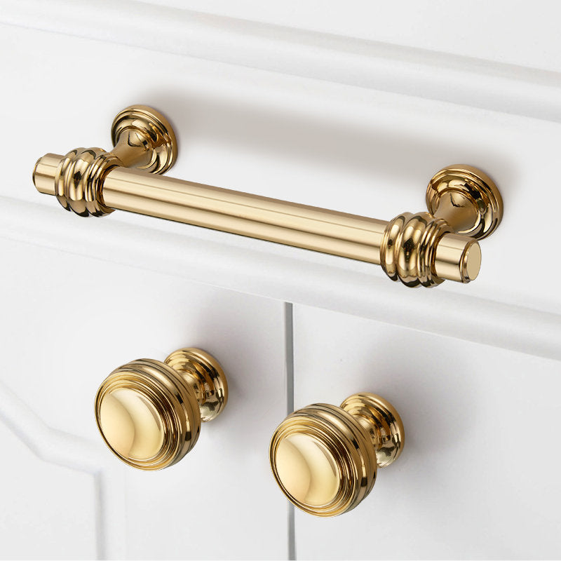 Brushed Gold Polished Bar Cabinet Handles For Kitchen