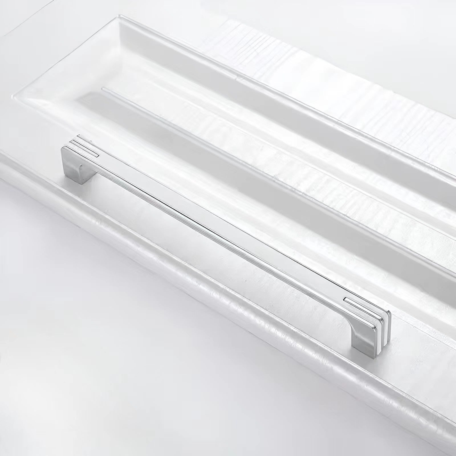Black and Chrome Modern Cabinet Handles for Kitchen and Drawers