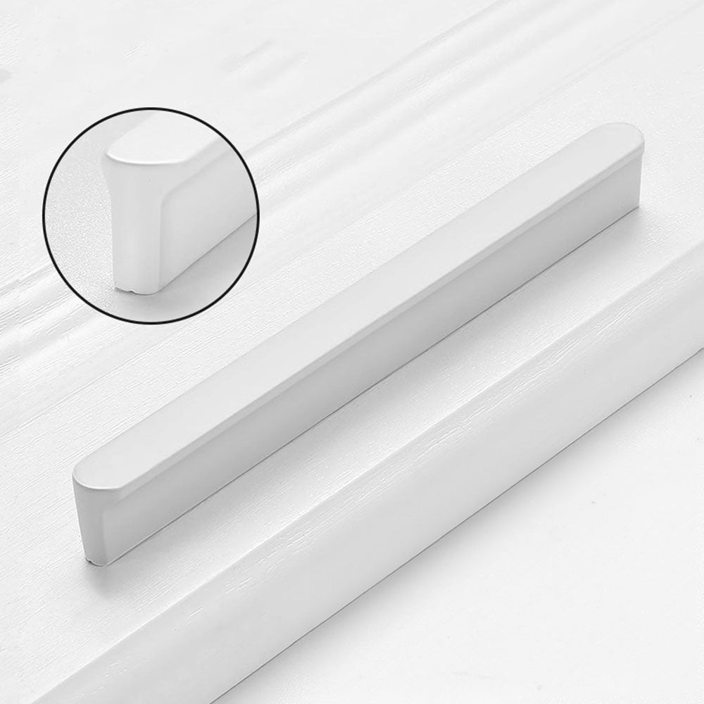 Large White Aluminum Cabinet Drawer Handles for Bedroom