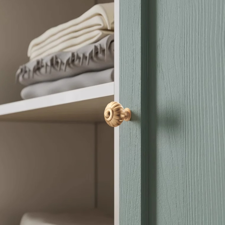 Gold Pumpkin Head Wardrobe Door Cabinet Handles