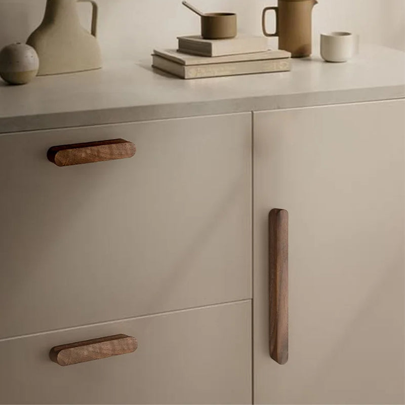 Walnut Cabinet Handles Drawer Cupboard Door Pulls