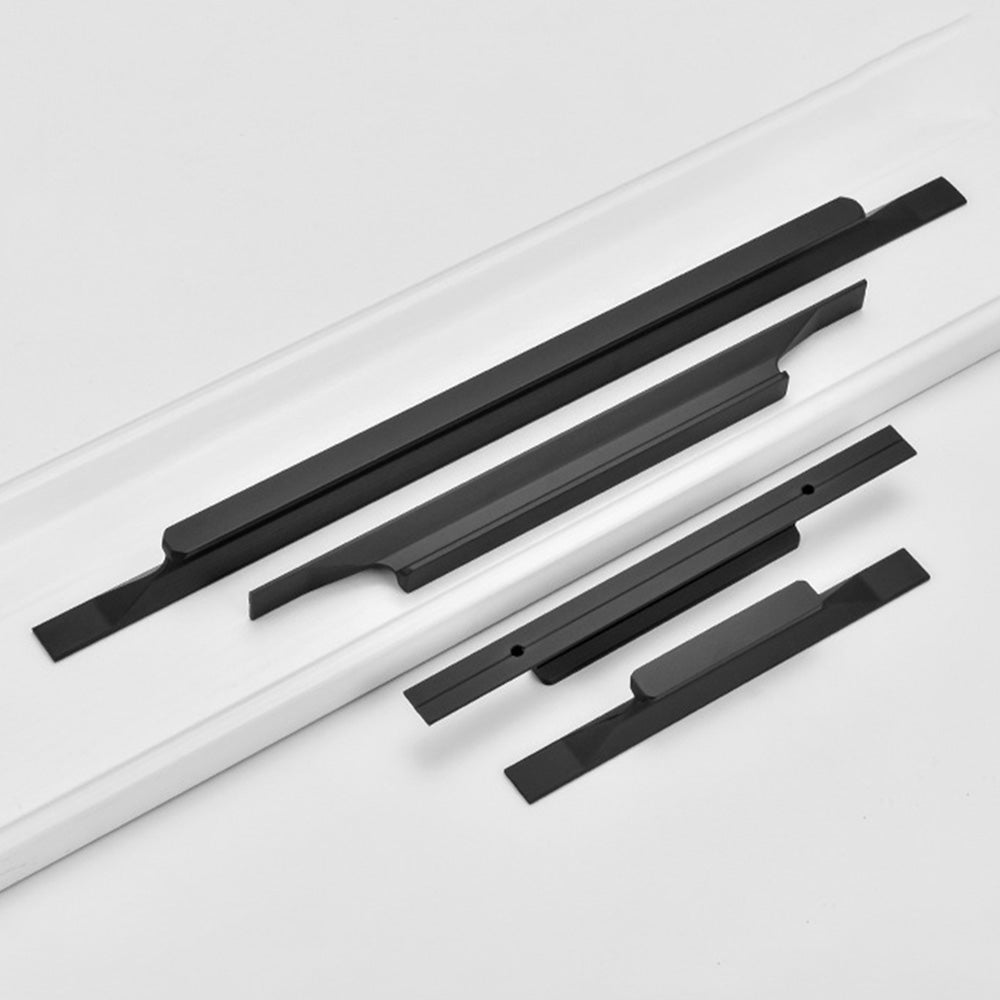 Matte Black Edge Cabinet Handle for Kitchen