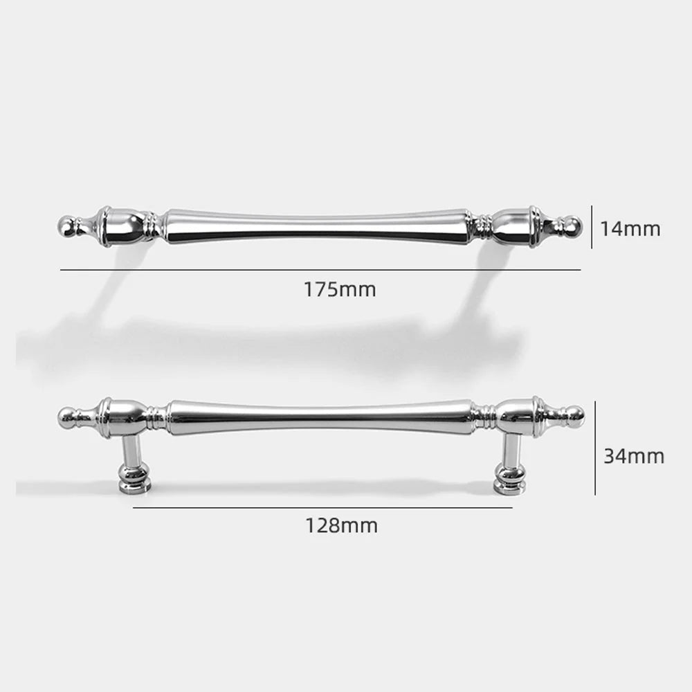Polished Chrome Finish Brass Cabinet T Bar Shaped Handles