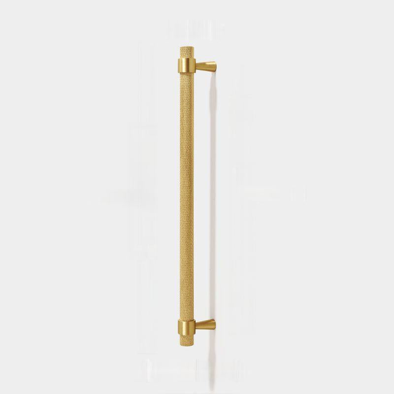 Retro Brass Gold Knurled Cabinet Drawer Handles For Kitchen
