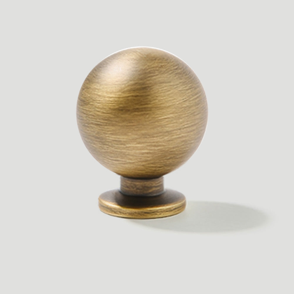Vintage Bronze Solid Brass Cabinet Knobs with Backplate