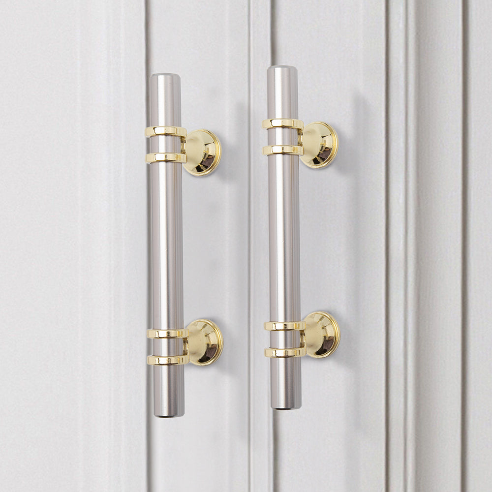 Silver Gold Zinc Alloy Cabinet Drawer Bar Pull Handles