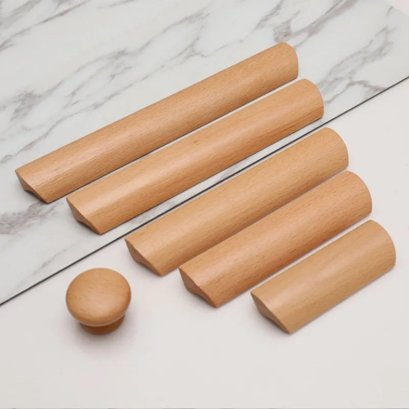 Beech Wooden Handles for Cabinet and Drawers