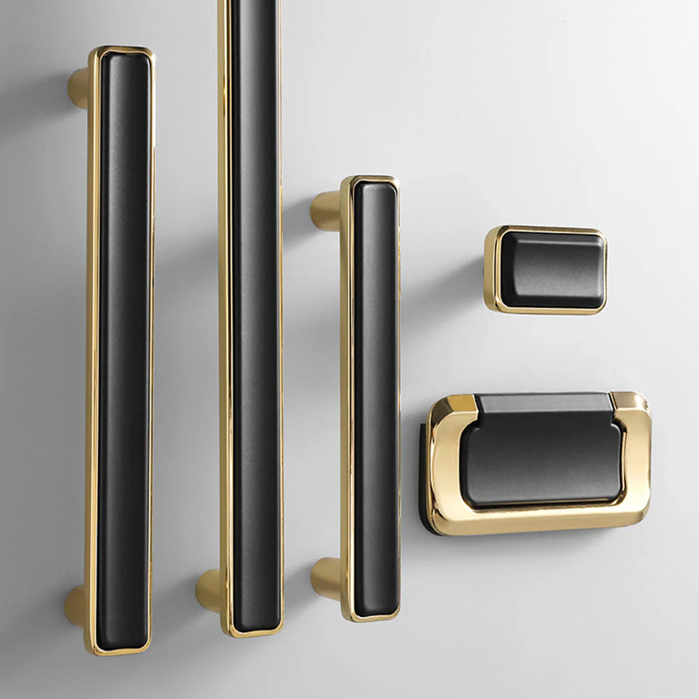 Black Solid Brass Removable T Bar Handle for Wardrobes and Cabinets