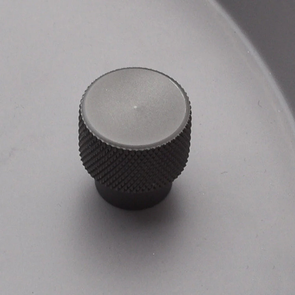 Matt Grey Finish Knurled Design Kitchen Cupboard Door Bar Handles