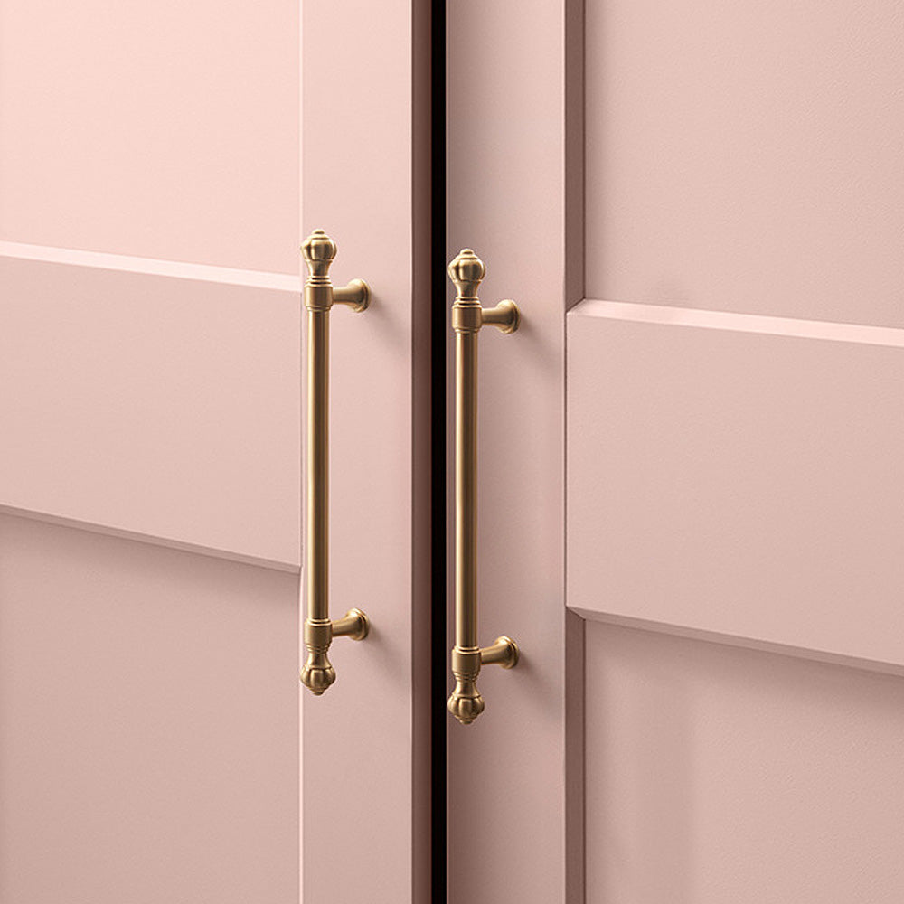 Gold Pumpkin Head Wardrobe Door Cabinet Handles