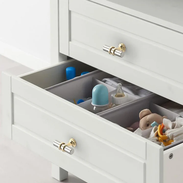 Silver Gold Zinc Alloy Cabinet Drawer Bar Pull Handles