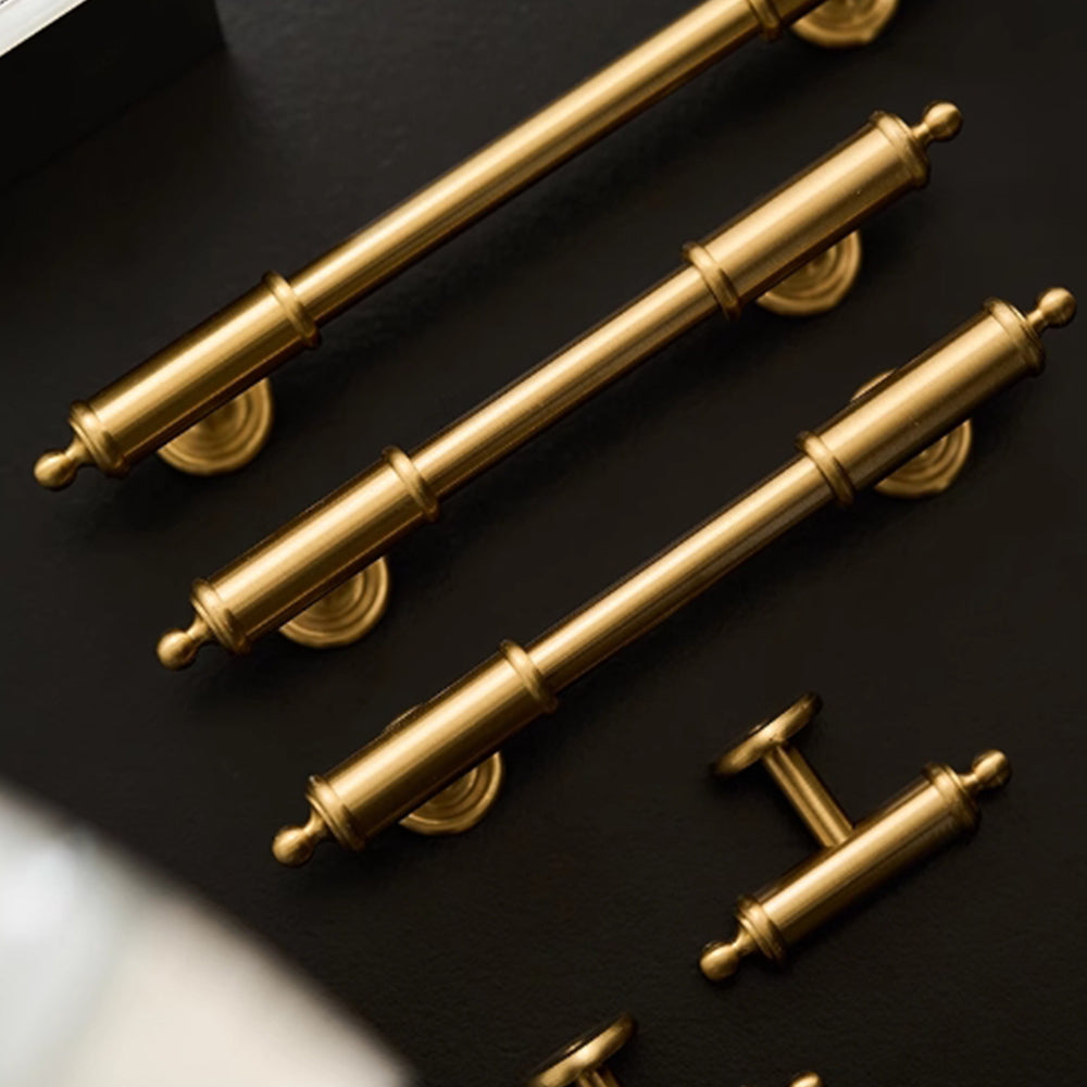 Gold Brass Stain Finish Kitchen Cabinet T Bar Handles