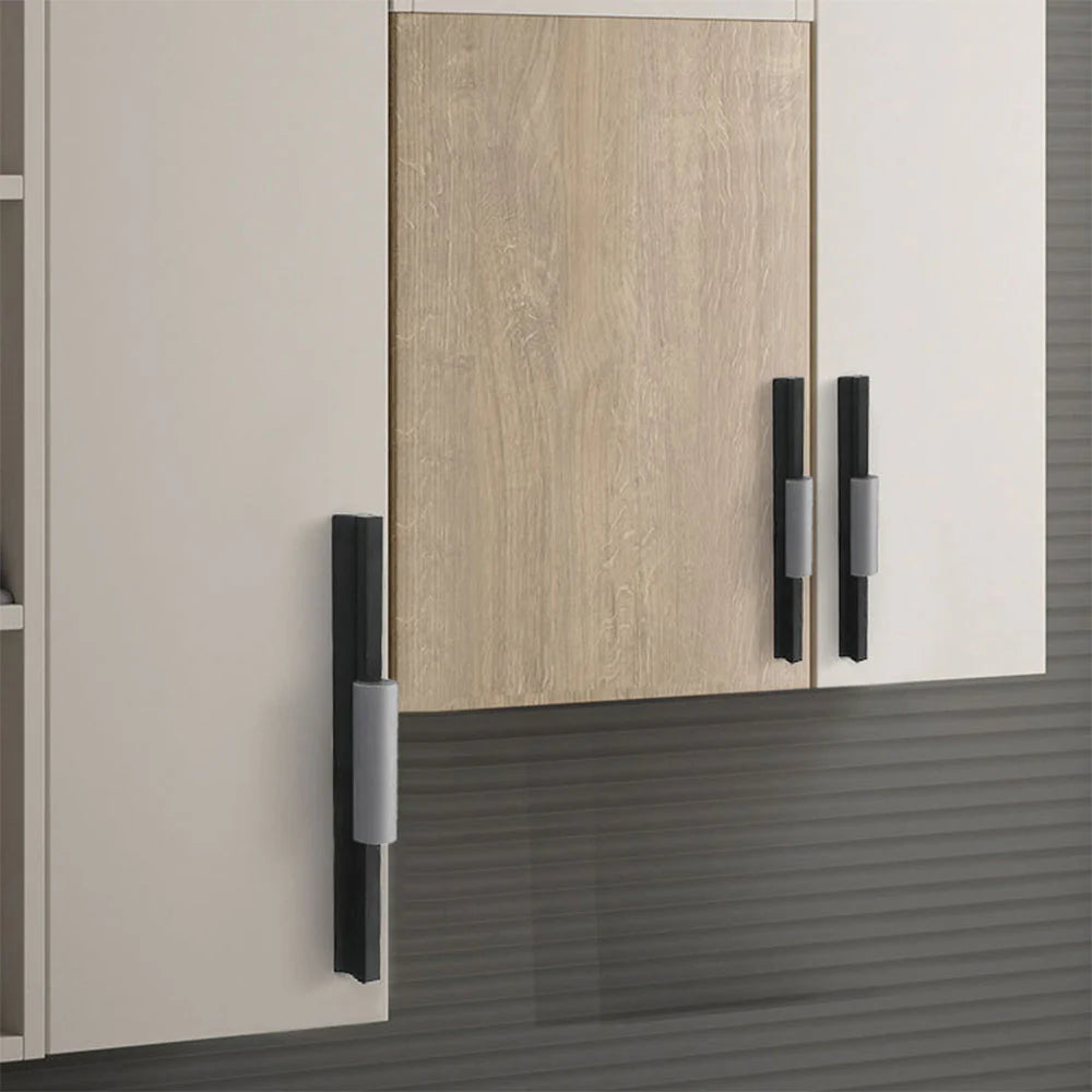 Matt Black Grey Finish Aluminium Cabinet Drawer Pull Handles