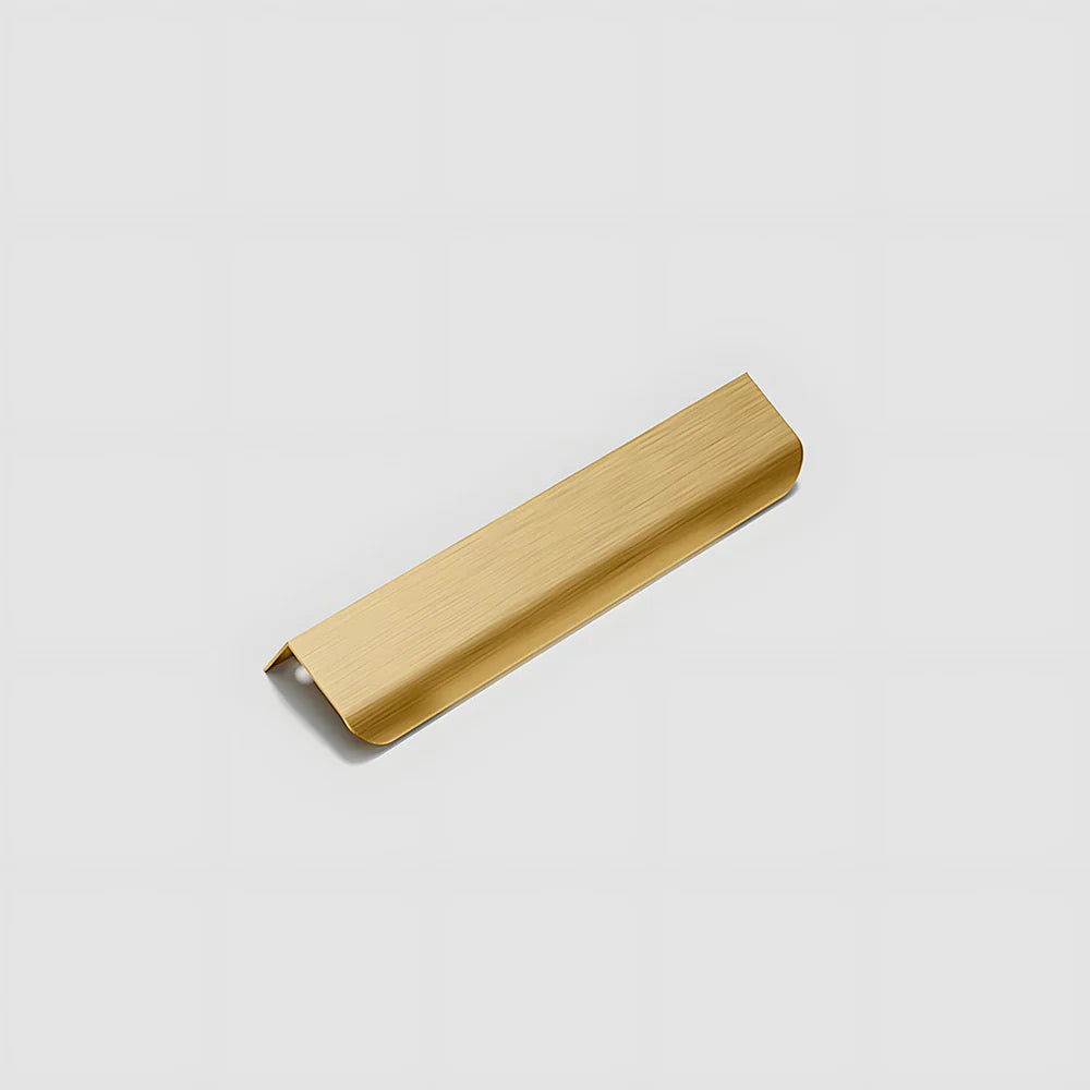 Brushed Gold Cabinet Drawer Edge Pulls