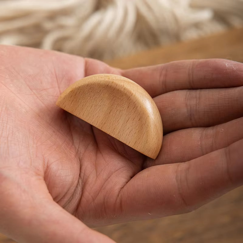 Modern Wooden Cabinet Handles Simple Solid Wood Wardrobe Pulls