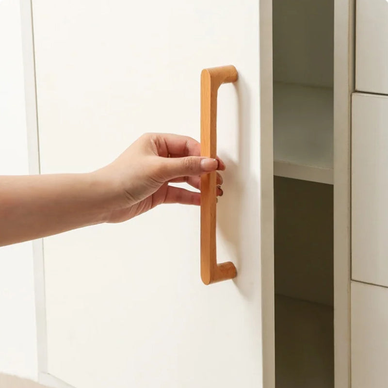 Beech Wood Cabinet Handles Wardrobe Dresser Drawer Pulls