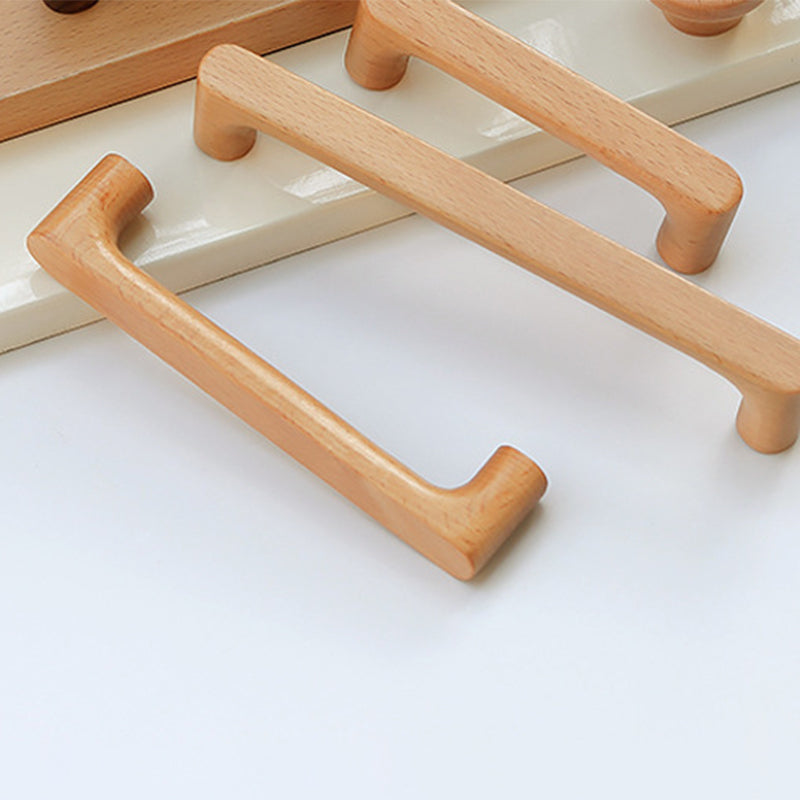 Beech Wood Cabinet Handles Wardrobe Dresser Drawer Pulls
