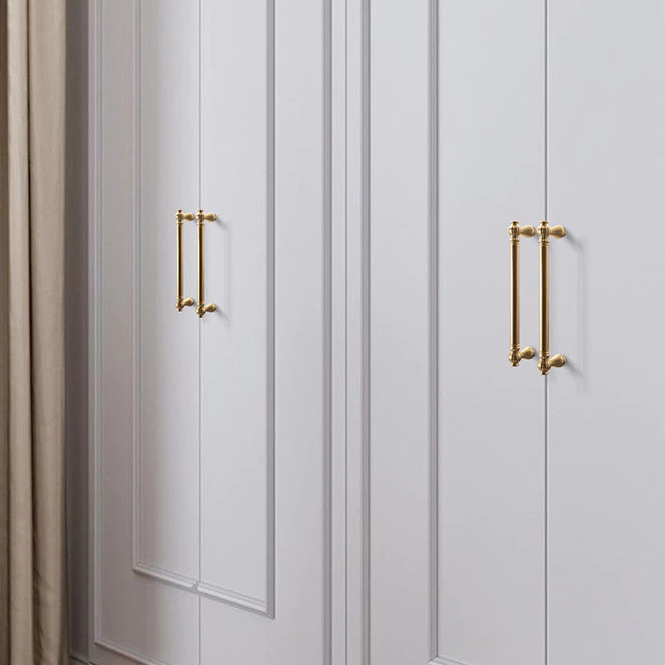 Gold Pumpkin Head Wardrobe Door Cabinet Handles