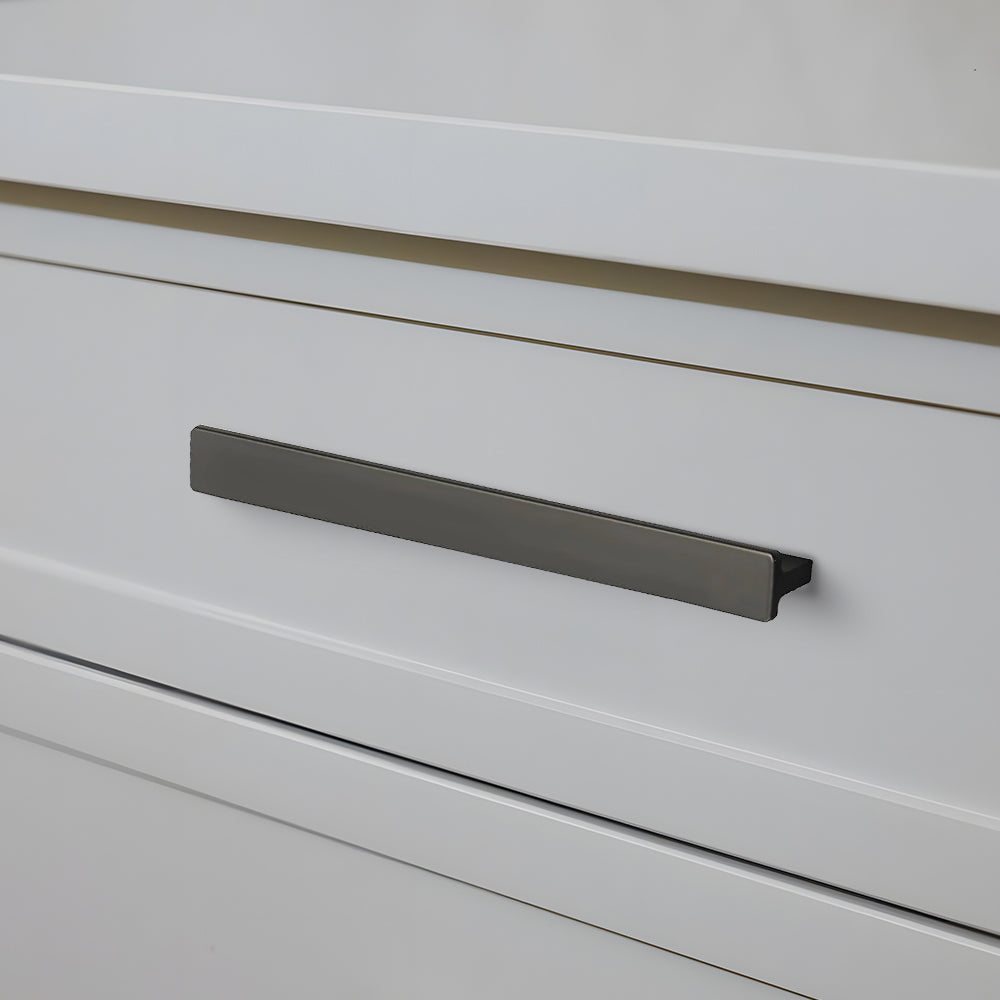 Matte Black Rectangle Shape Kitchen Cabinet Drawer Handles
