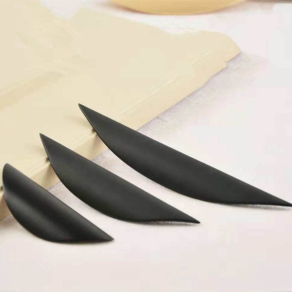 Black Curved Finger Pull Wardrobe Handles