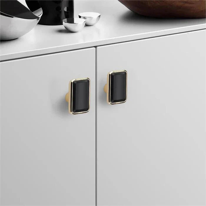 Black Solid Brass Removable T Bar Handle for Wardrobes and Cabinets