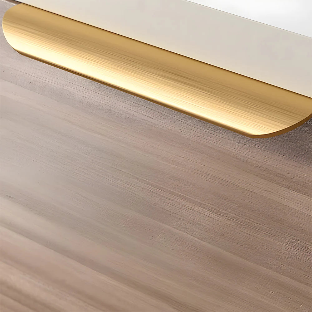Brushed Gold Cabinet Drawer Edge Pulls