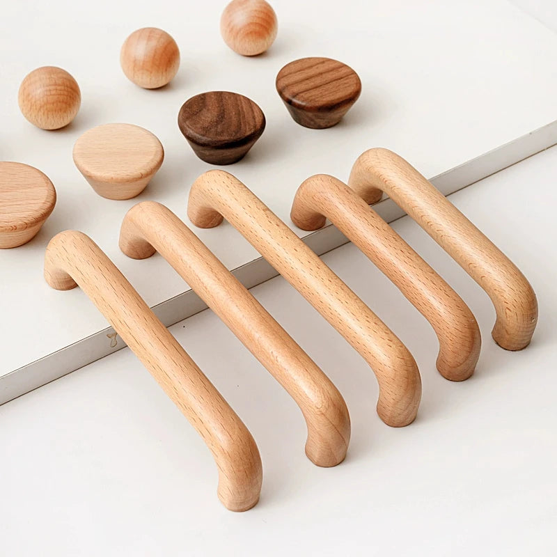 Wooden Cabinet Handles Wardrobe Closet Dresser Drawer Pulls