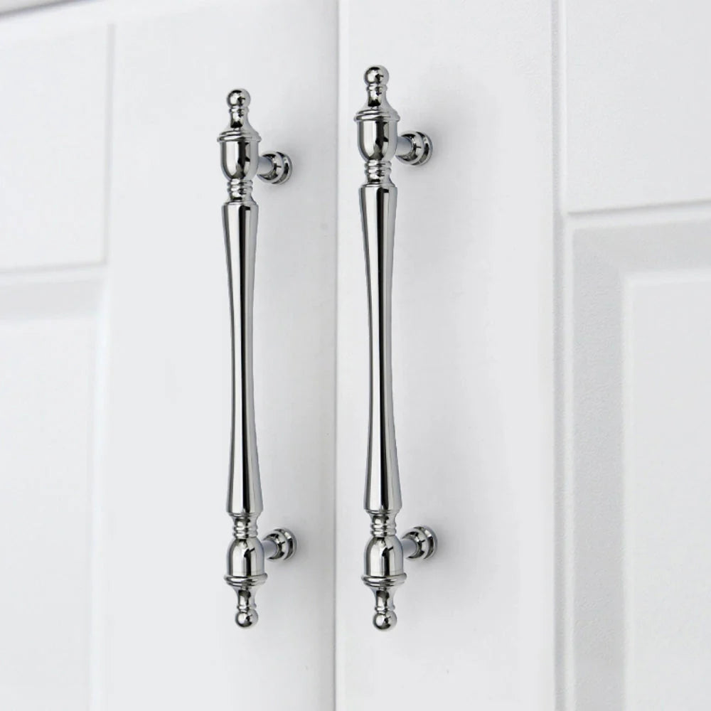 Polished Chrome Finish Brass Cabinet T Bar Shaped Handles