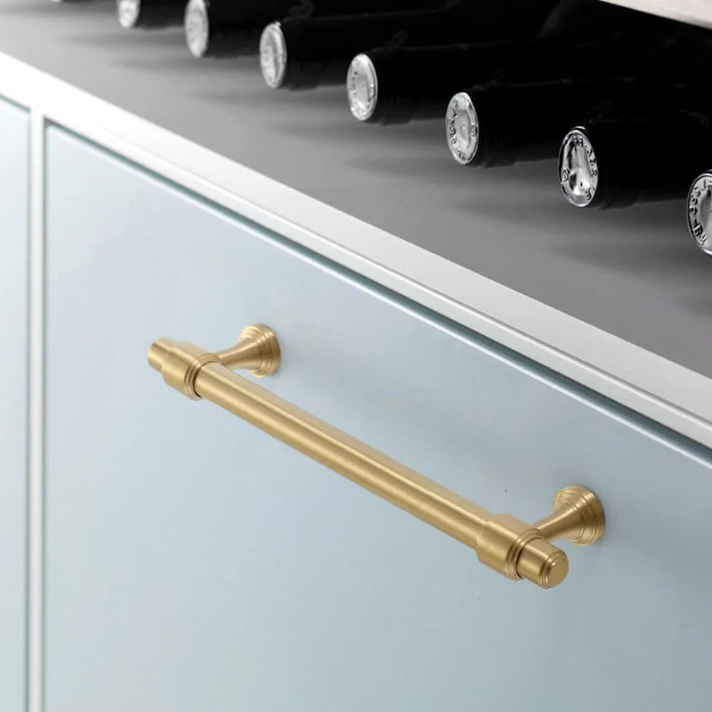 Gold Stain Finish Furniture Kitchen Cabinet T Bar Handles Pulls