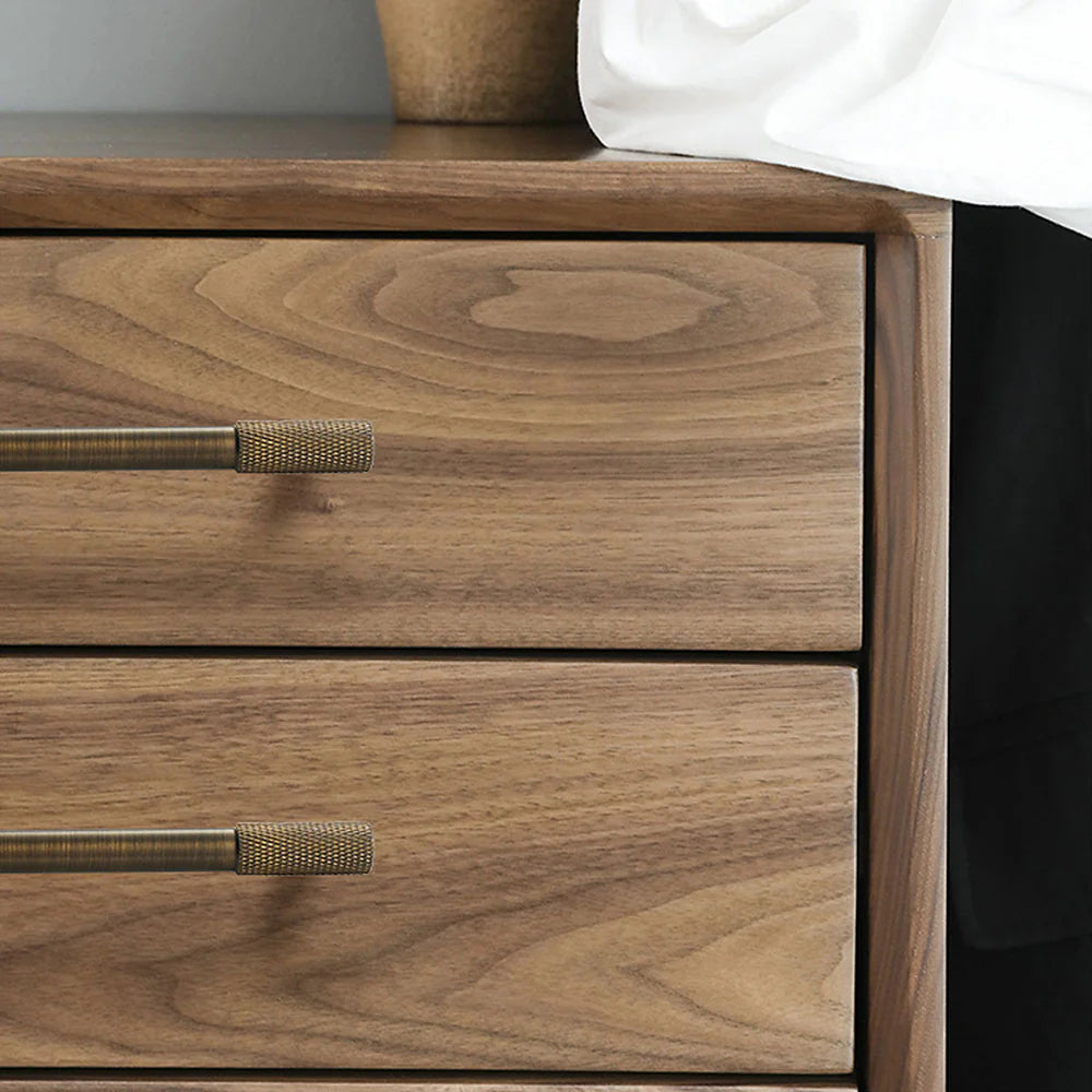 Bronze Finish Knurled Style Kitchen Cabinet Bar Handle