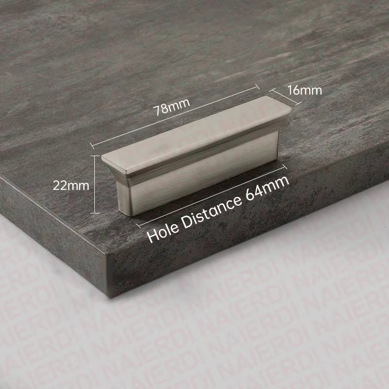 Brushed Steel Zinc Alloy Trapezoid Cabinet Handles Wardrobe Cupboard Drawer Pulls