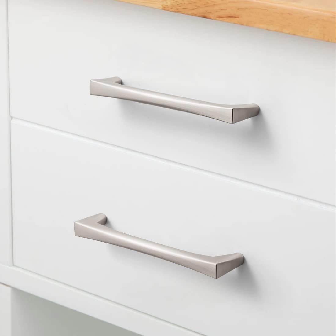 Silver Kitchen Handles for Cabinets Drawer Handles