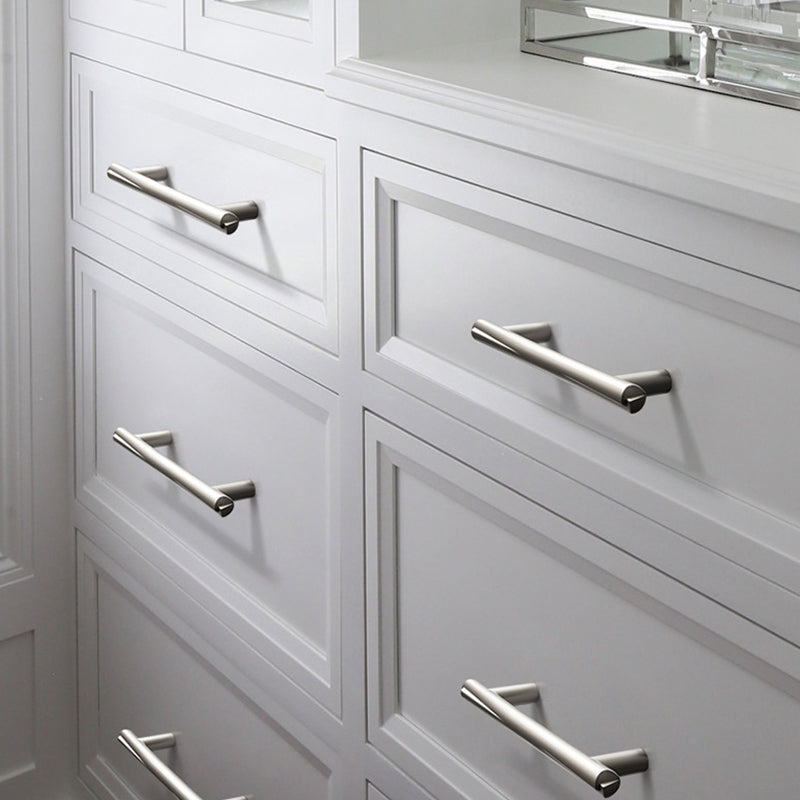 Contemporary Zinc Alloy Cabinet Handles and Drawer Pulls T Bar Knobs