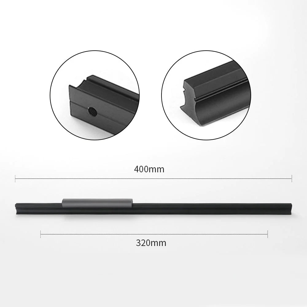 Matt Black Grey Finish Aluminium Cabinet Drawer Pull Handles