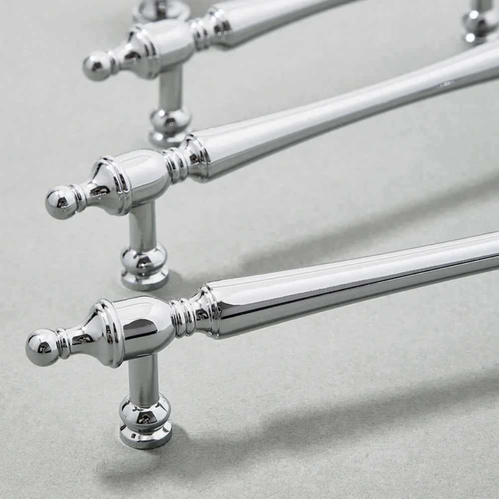 Polished Chrome Finish Brass Cabinet T Bar Shaped Handles