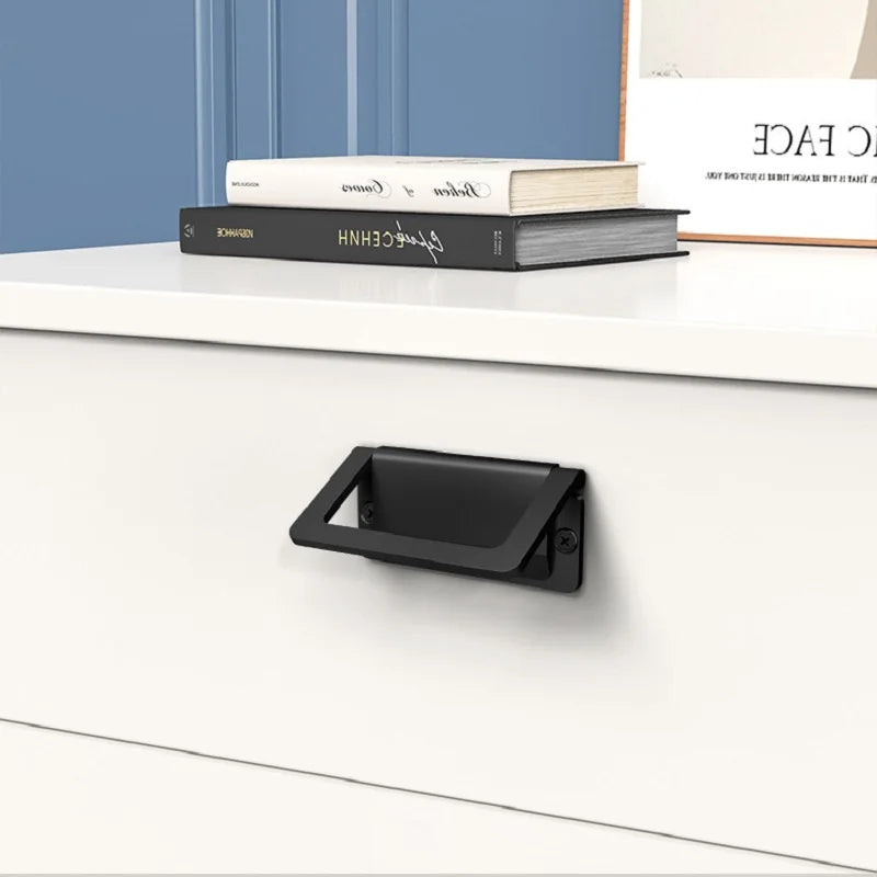 Modern Flip Cover Hidden Furniture Cabinet Handle for Wardrobe