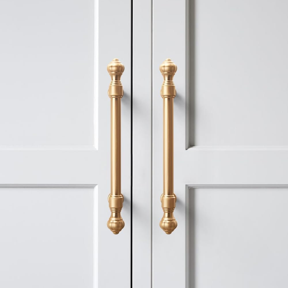 Gold Pumpkin Head Wardrobe Door Cabinet Handles