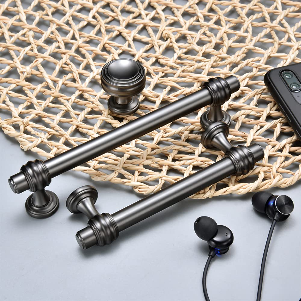 Black Zinc Alloy Polished Bar Cabinet Handles Pulls