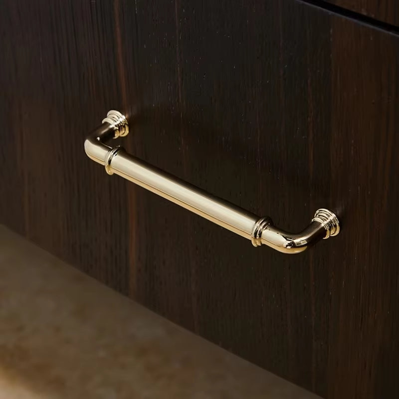 Gold Brass Cabinet Handles Kitchen Drawer Pulls T Bar Furniture Handles