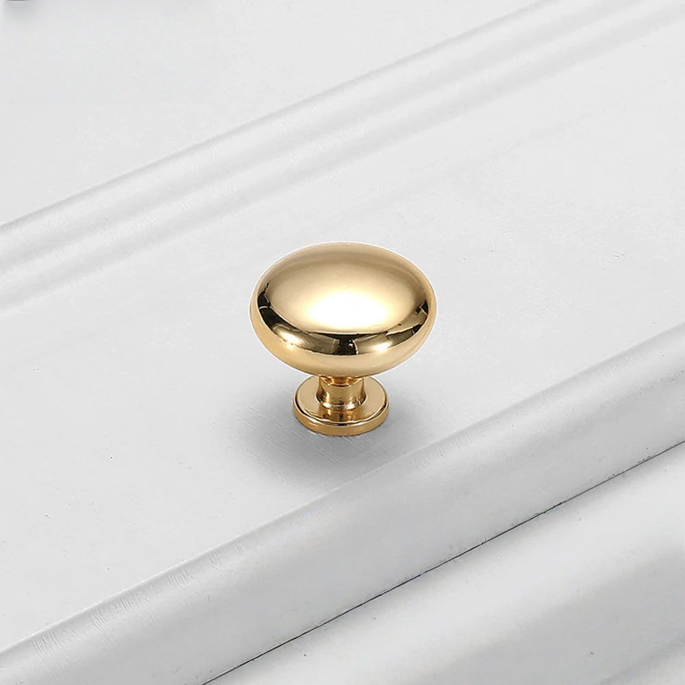 Gold Solid Zinc Alloy Modern Cabinet Wardrobe Handle