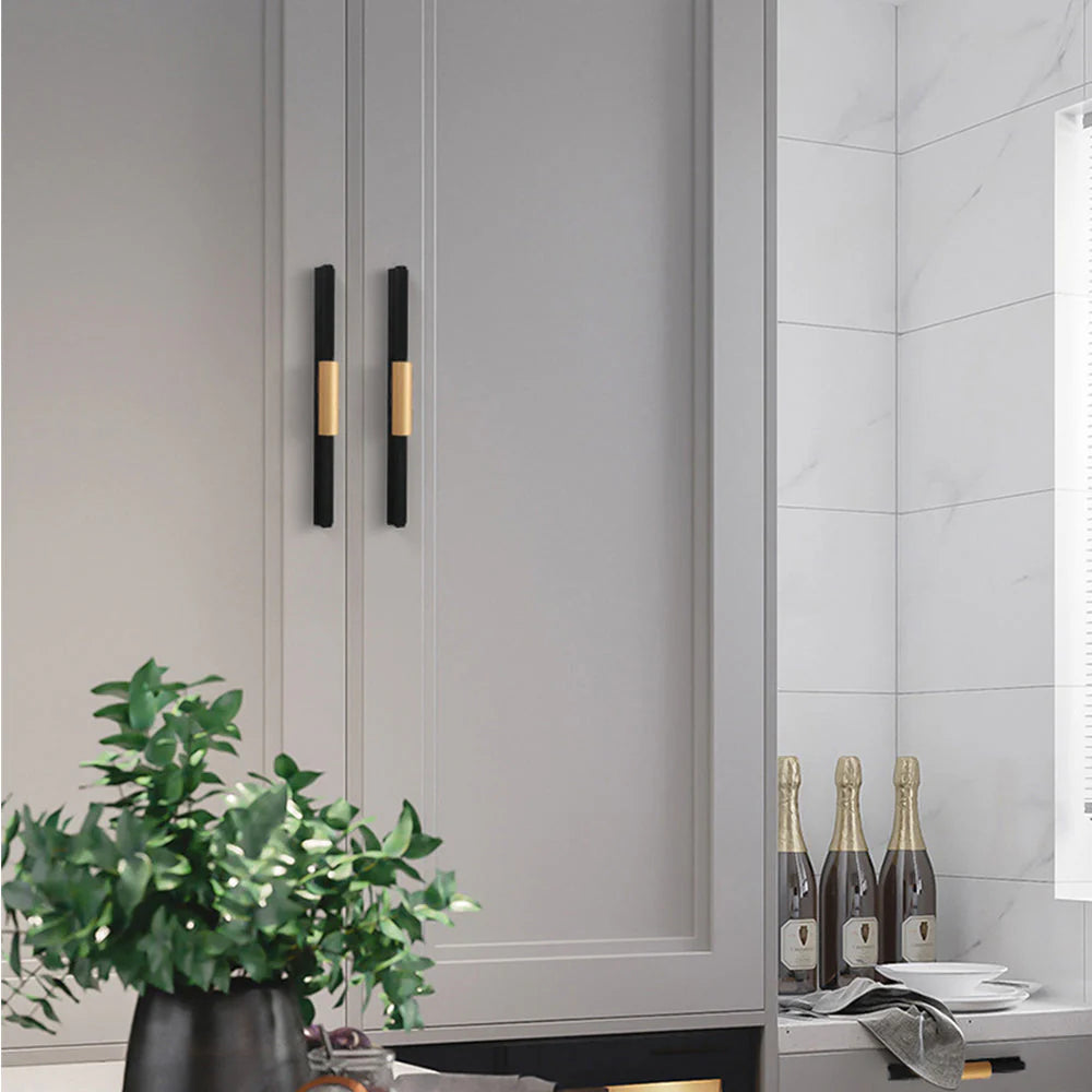 Gold Matt Black Finish Aluminium Cabinet Profile Pull Handles