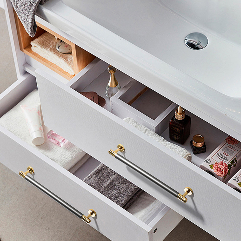 Modern Grey Satin Finish Cabinet Bar Handles Pulls