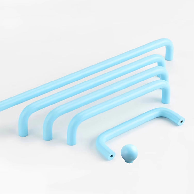 Blue Macaron Wardrobe Handles For Children's Room