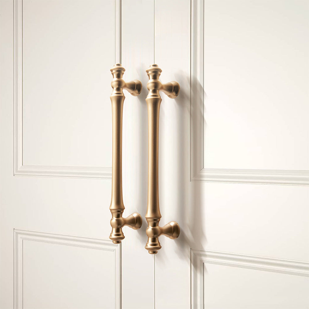 Gold Aluminium Bar Cabinet Door Drawer Handles For Kitchen