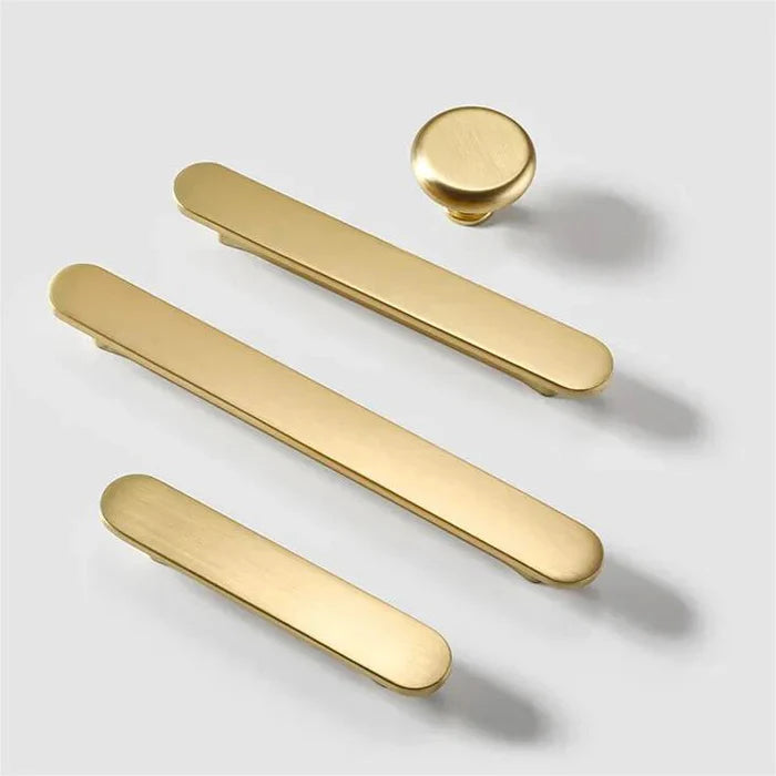 Brushed Gold Finish Cabinet Cupboard Bar Handles
