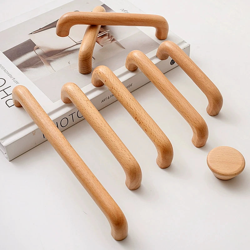 Wooden Cabinet Handles Wardrobe Closet Dresser Drawer Pulls