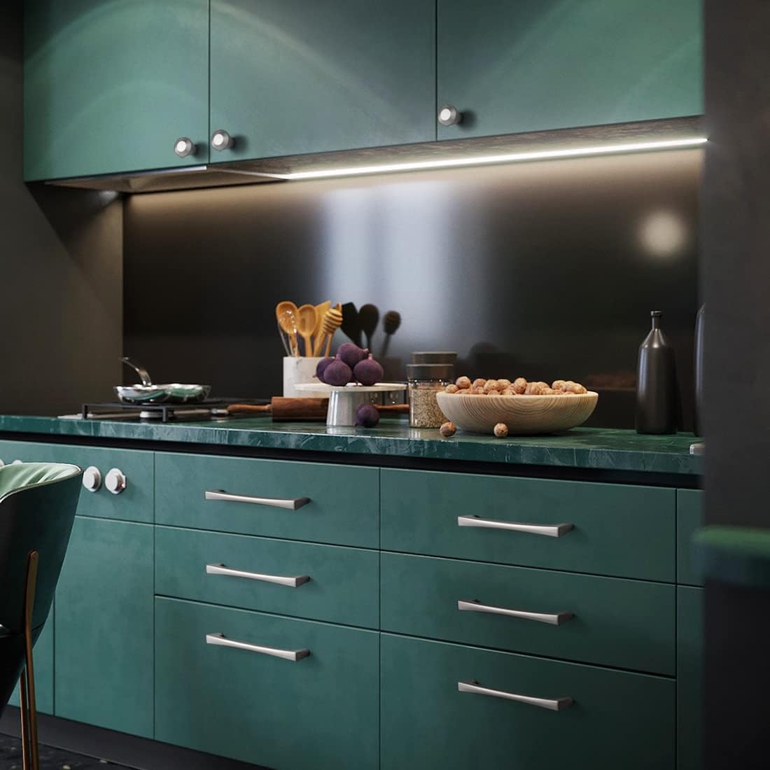 Silver Kitchen Handles for Cabinets Drawer Handles